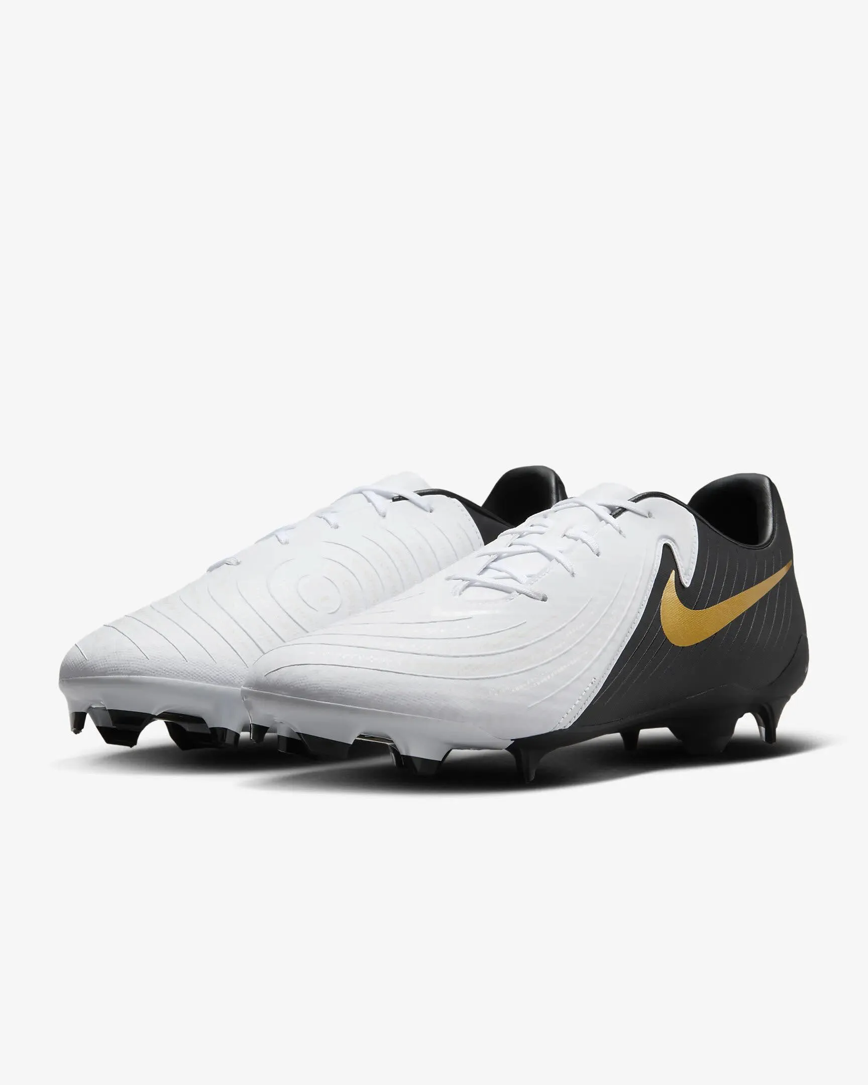 Nike Phantom GX 2 Academy Fußballschuh low-top Rasen Herren weiß schwarz