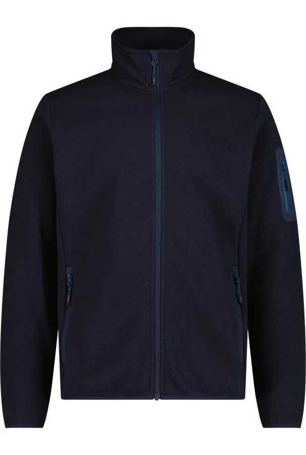 CMP MAN JACKET Herren Fleecejacke Outdoorjacke black-blue