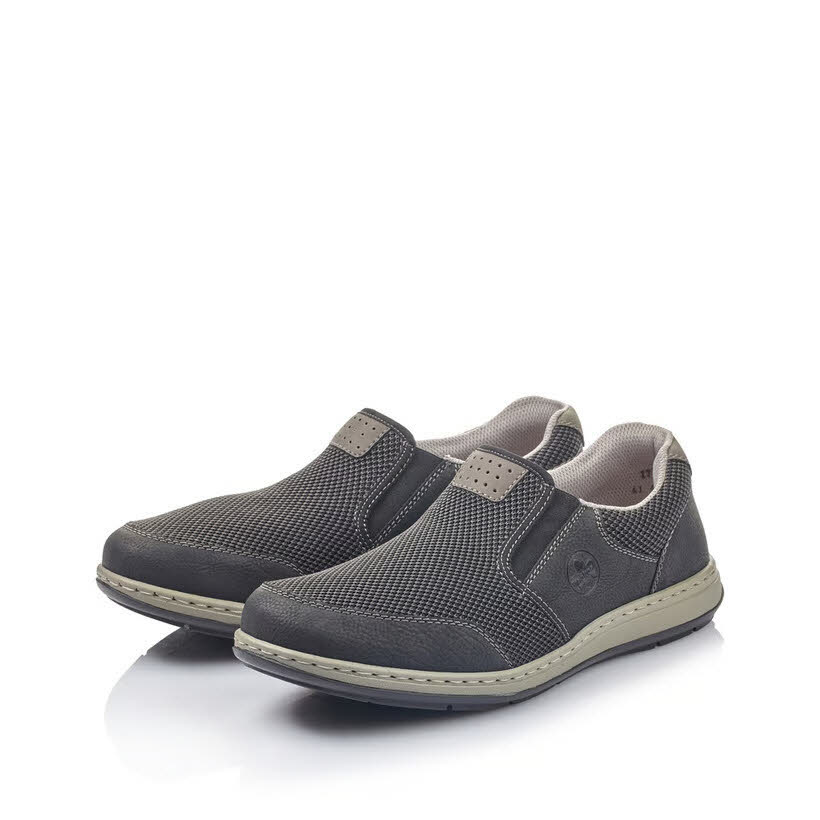 Rieker FSK Herren Halbschuhe Slipper Sneaker schwarz