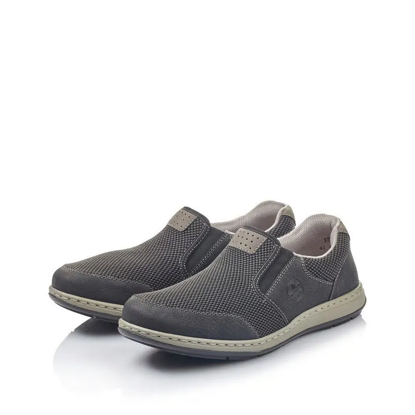 Rieker FSK Herren Halbschuhe Slipper Sneaker schwarz