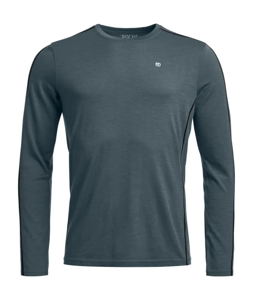 Ortovox 185 ROCK'N'WOOL Longsleeve Unterhemd grau