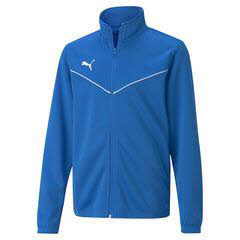 Puma teamRISE Training Poly Jacket Jr Trainingsjacke Sportjacke Kinder Jungen blau