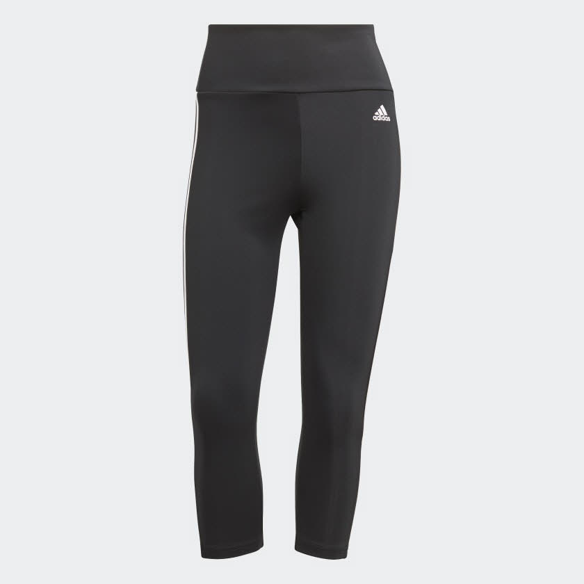 adidas DA W 3S 3/4 TIG Damen Sporttight 3/4-Tight Sporthose schwarz