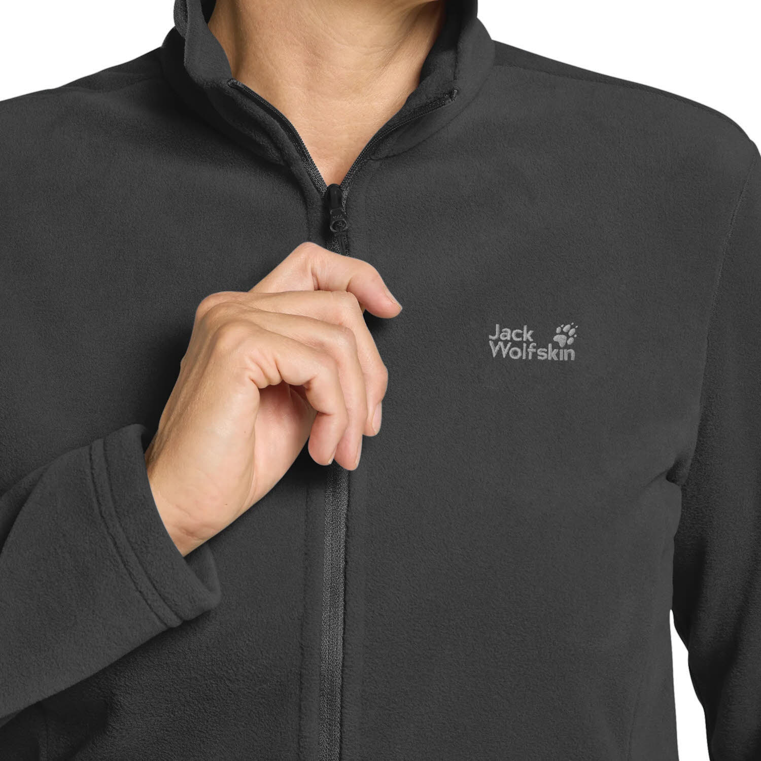 Jack Wolfskin WILD REBEL 200 FZ Damen Fleecejacke Midlayer Paw black