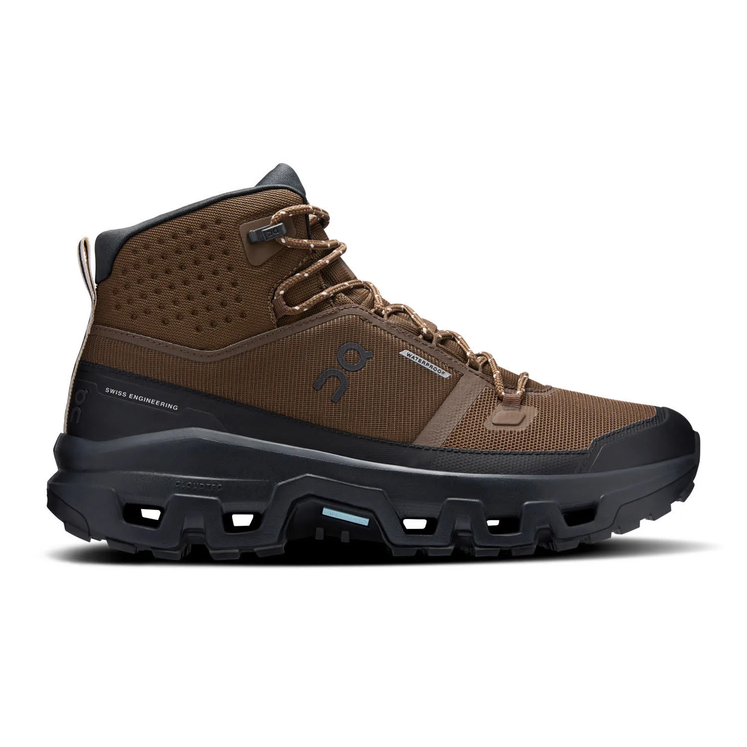 ON CLOUDROCK MID WP Herren Wanderschuhe Trekkingschuhe Mid earth/black