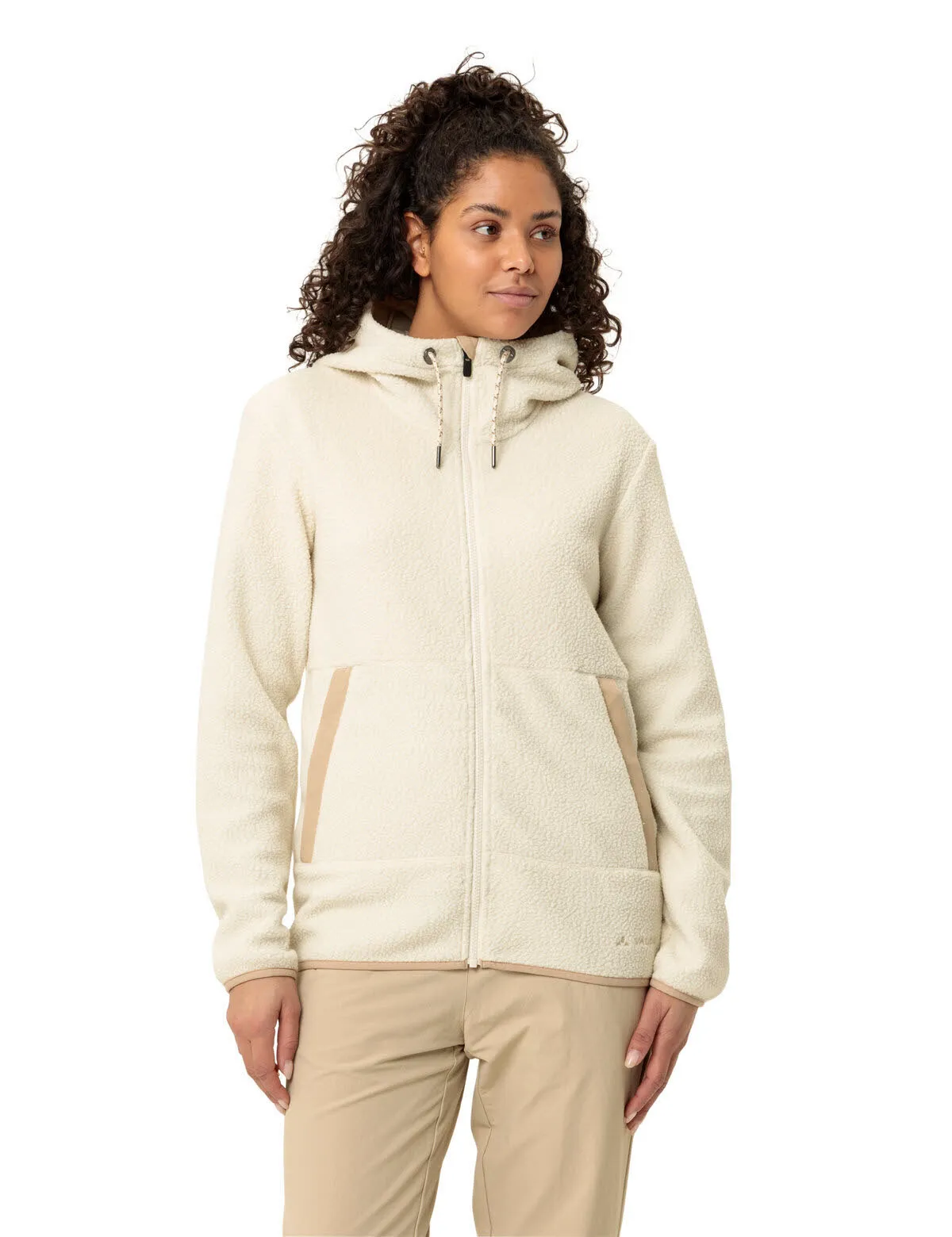 Vaude Manukau Fleecejacke Damen beige