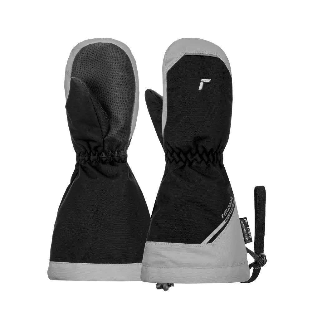 Reusch Wes R-TEX® XT Mitten Kinder Skihandschuhe Fäustlinge schwarz/grau