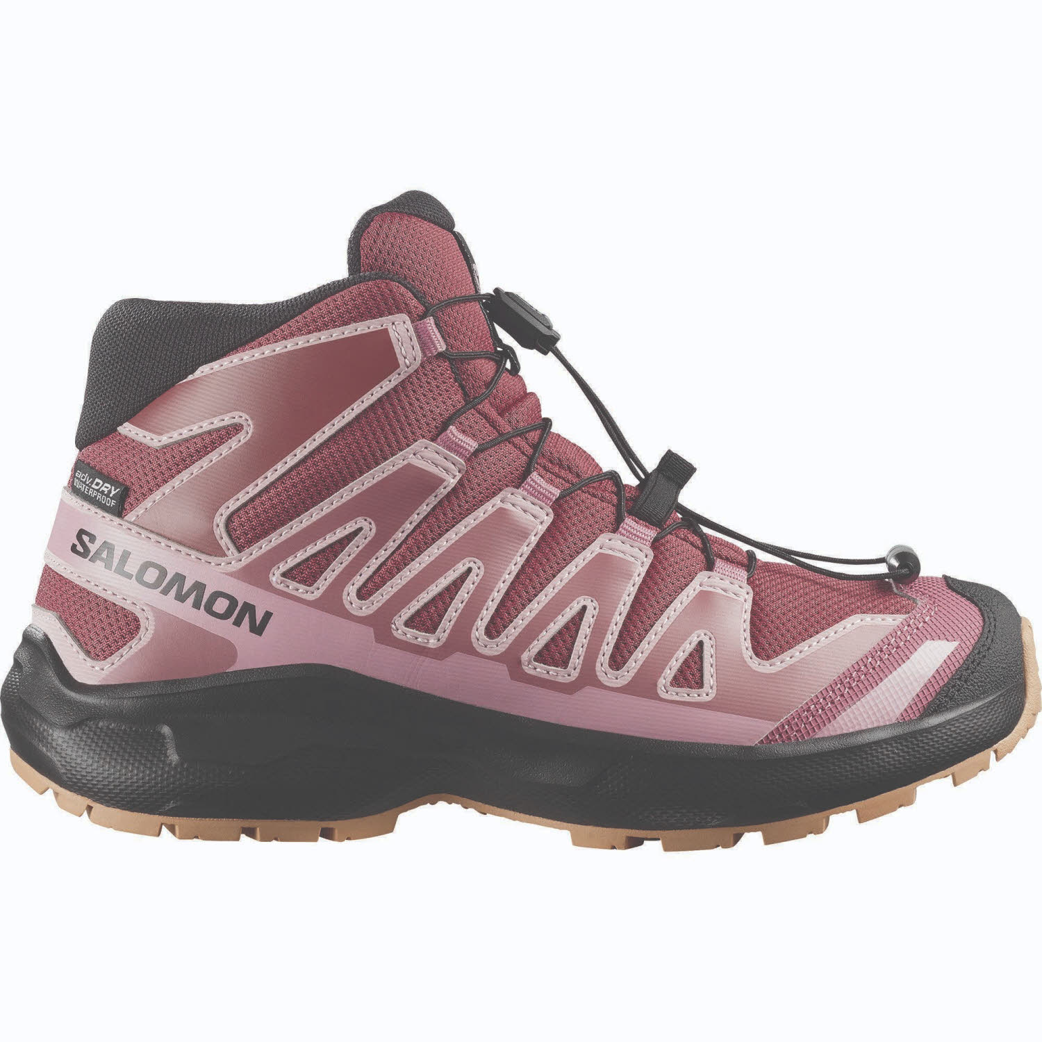 Salomon XA PRO MID Kinder Halbschuh Outdoorschuh rot