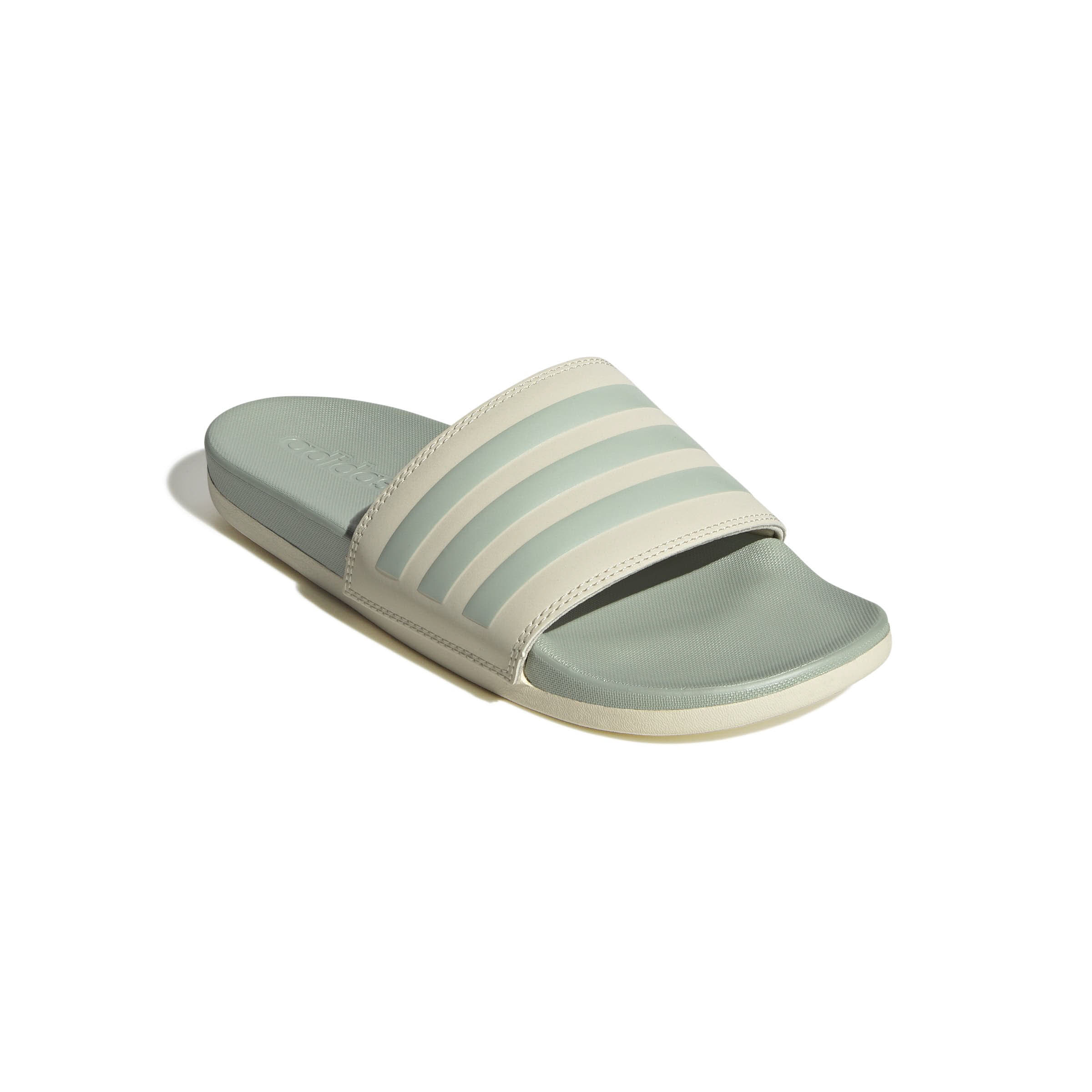 adidas Adilette Comfort Badeschuhe Damen hellgrün beige
