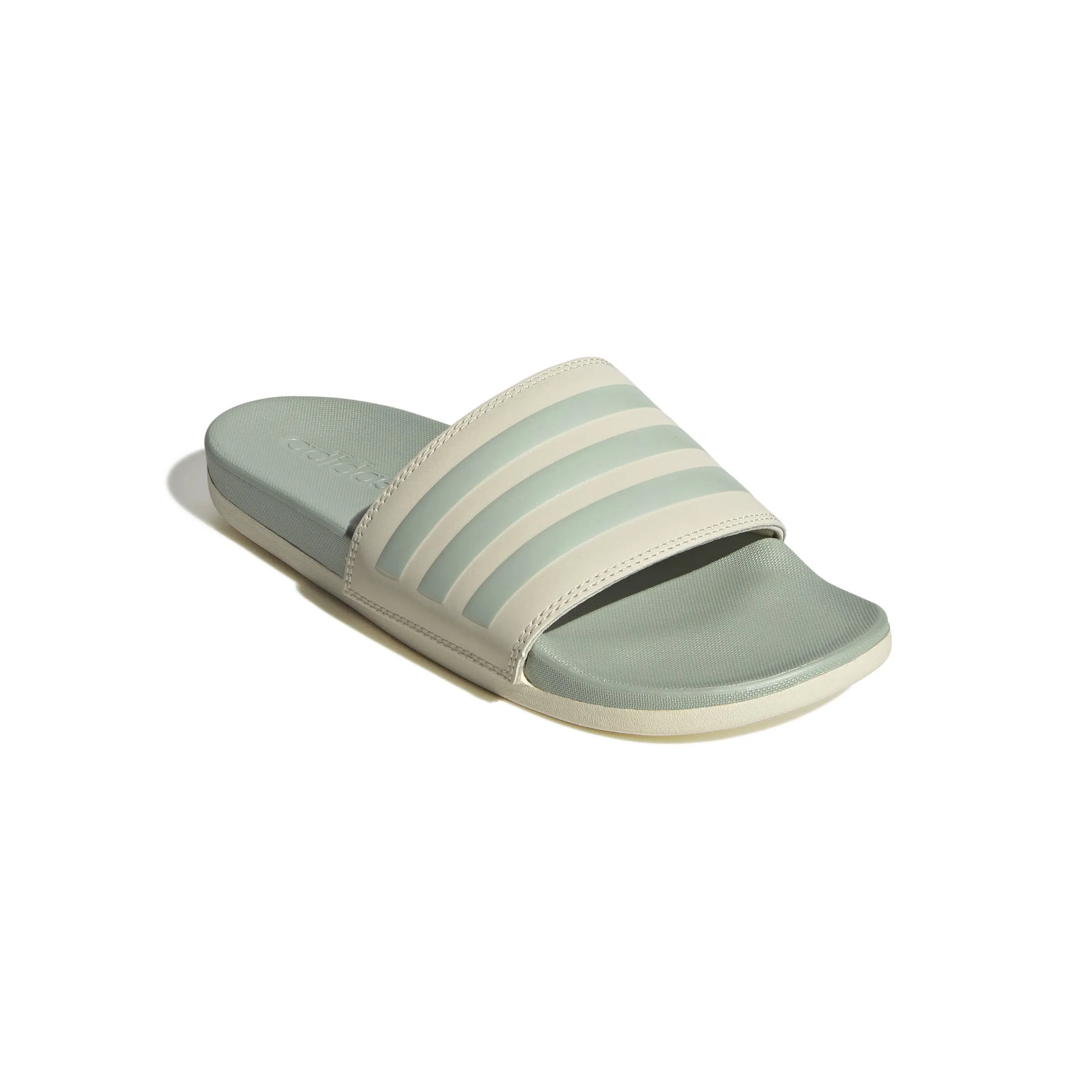 adidas Adilette Comfort Badeschuhe Damen hellgrün beige