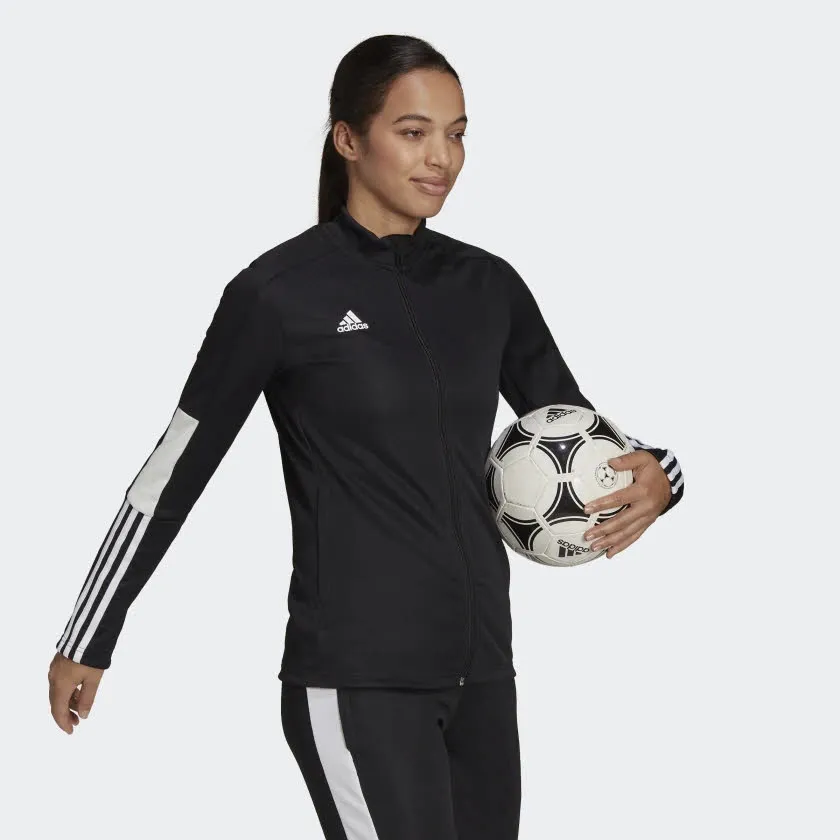 adidas Tiro ESSENTIALS Damen Trainingsweste Fußballjacke schwarz NEU