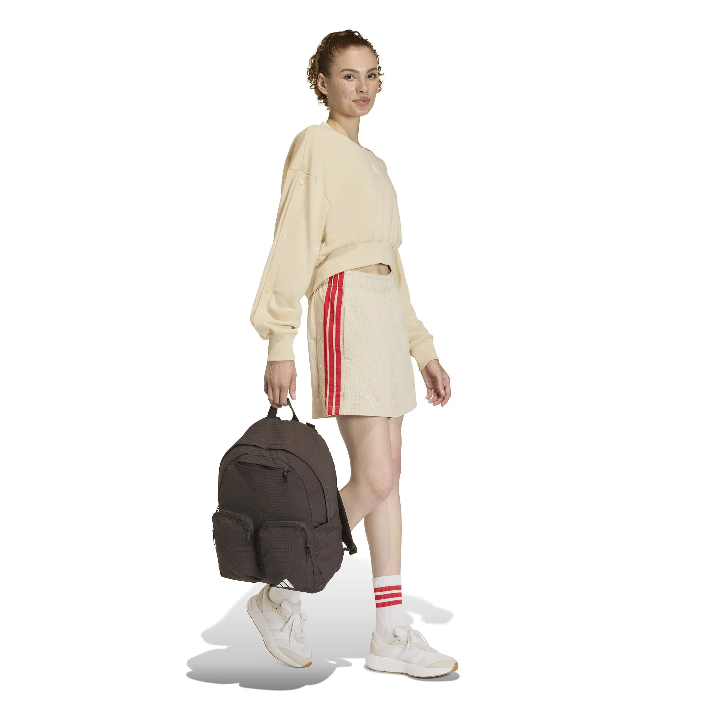Adidas STADIUM Damen Sweatshirt beige