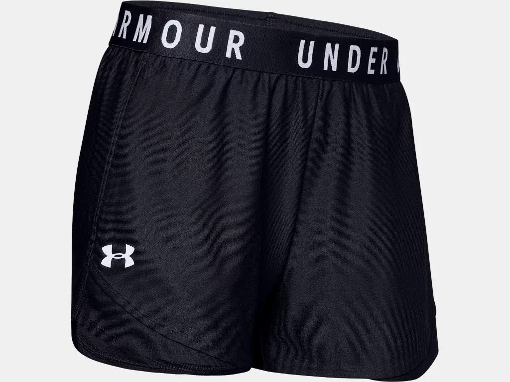 Under Armour Play Up Short 3.0 Damen Shorts Laufhose kurz Sportshorts schwarz NEU