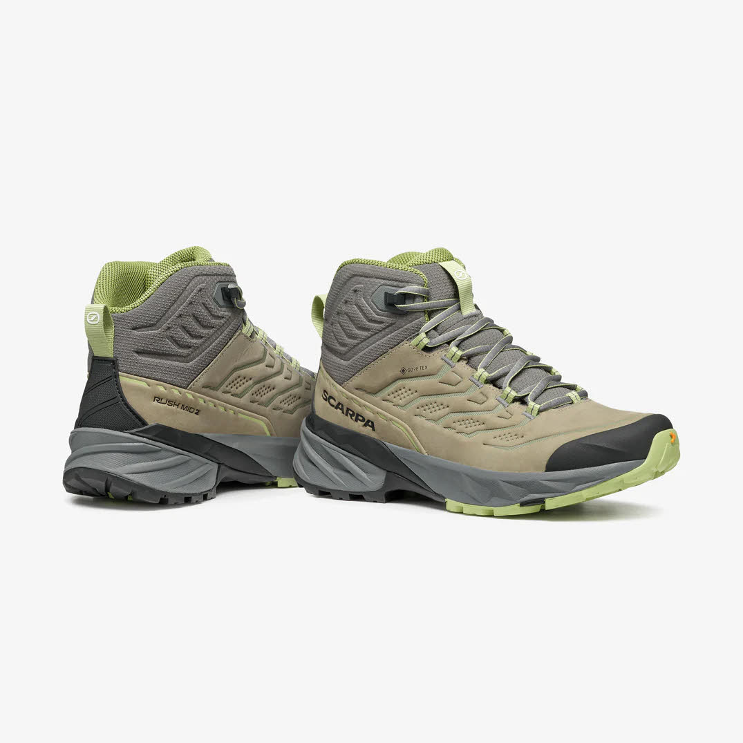 RUSH 2 PRO MID GTX Wanderschuh Damen Mid-Cut Nubuk Fast-Hiking-Stiefel mit fortschrittlichem Komfort und Dämpfung