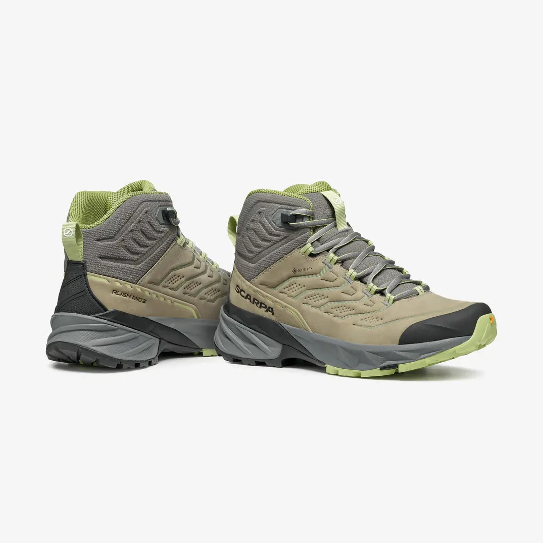 RUSH 2 PRO MID GTX Wanderschuh Damen Mid-Cut Nubuk Fast-Hiking-Stiefel mit fortschrittlichem Komfort und Dämpfung