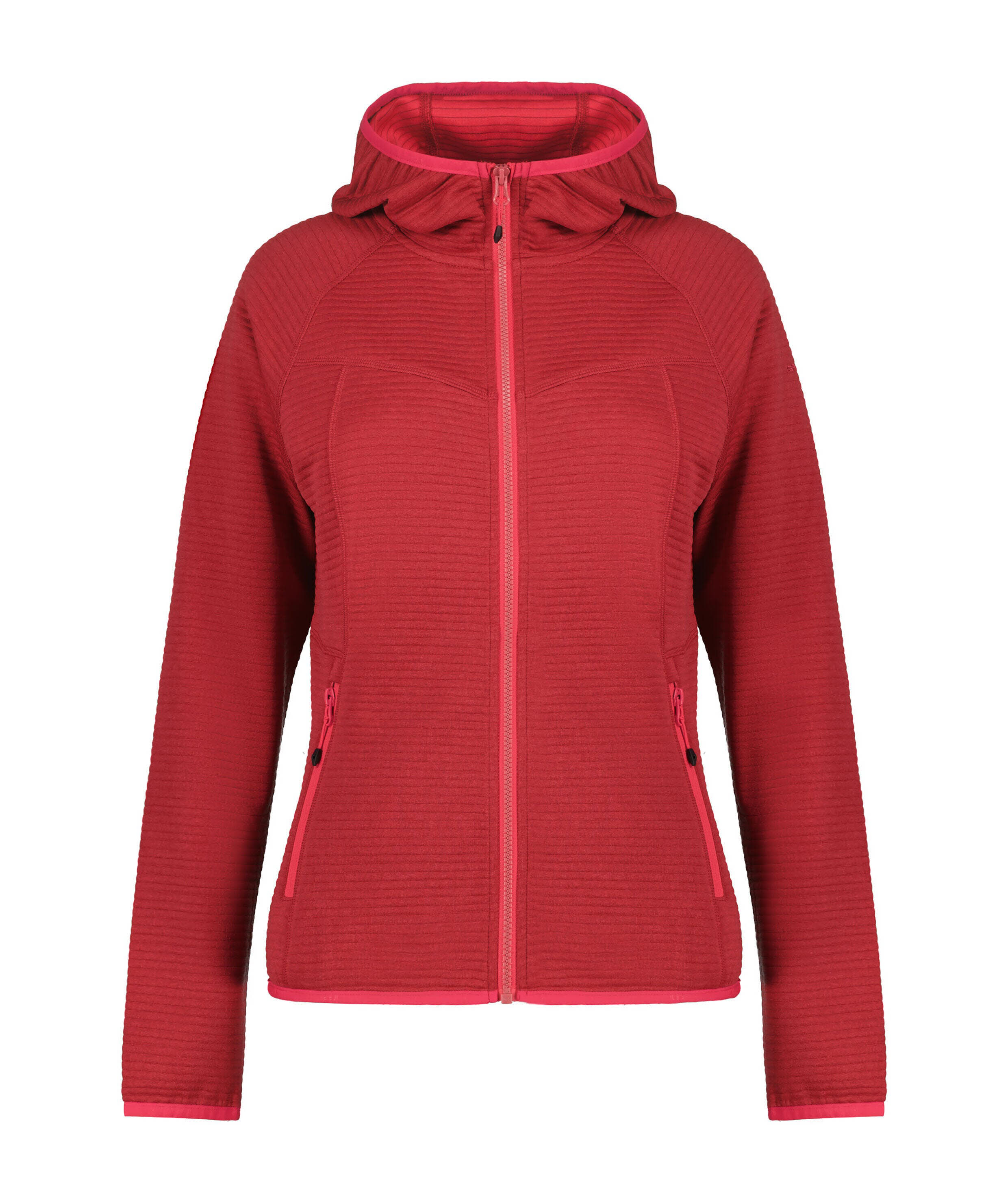 Icepeak Berryville Fleecejacke Kapuzenjacke Damen rot