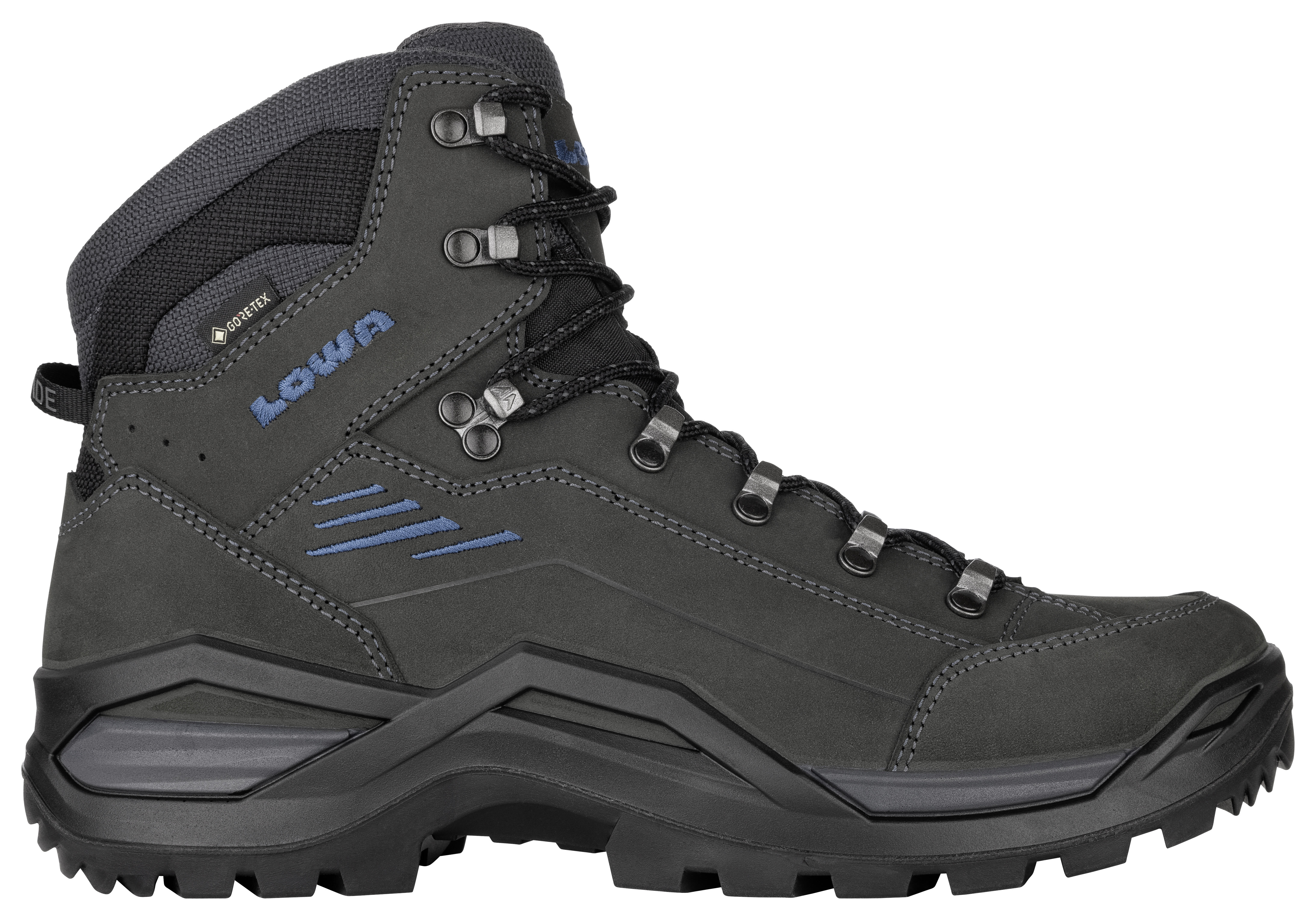Lowa RENEGADE EVO GTX MID Herren Wanderschuhe Trekkingschuhe anthrazit/stahlblau