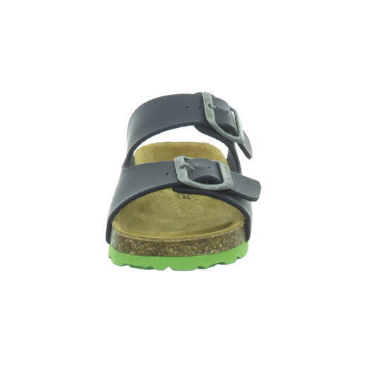 Longo Pantoletten Jungen Schnallenschuh blau NEU