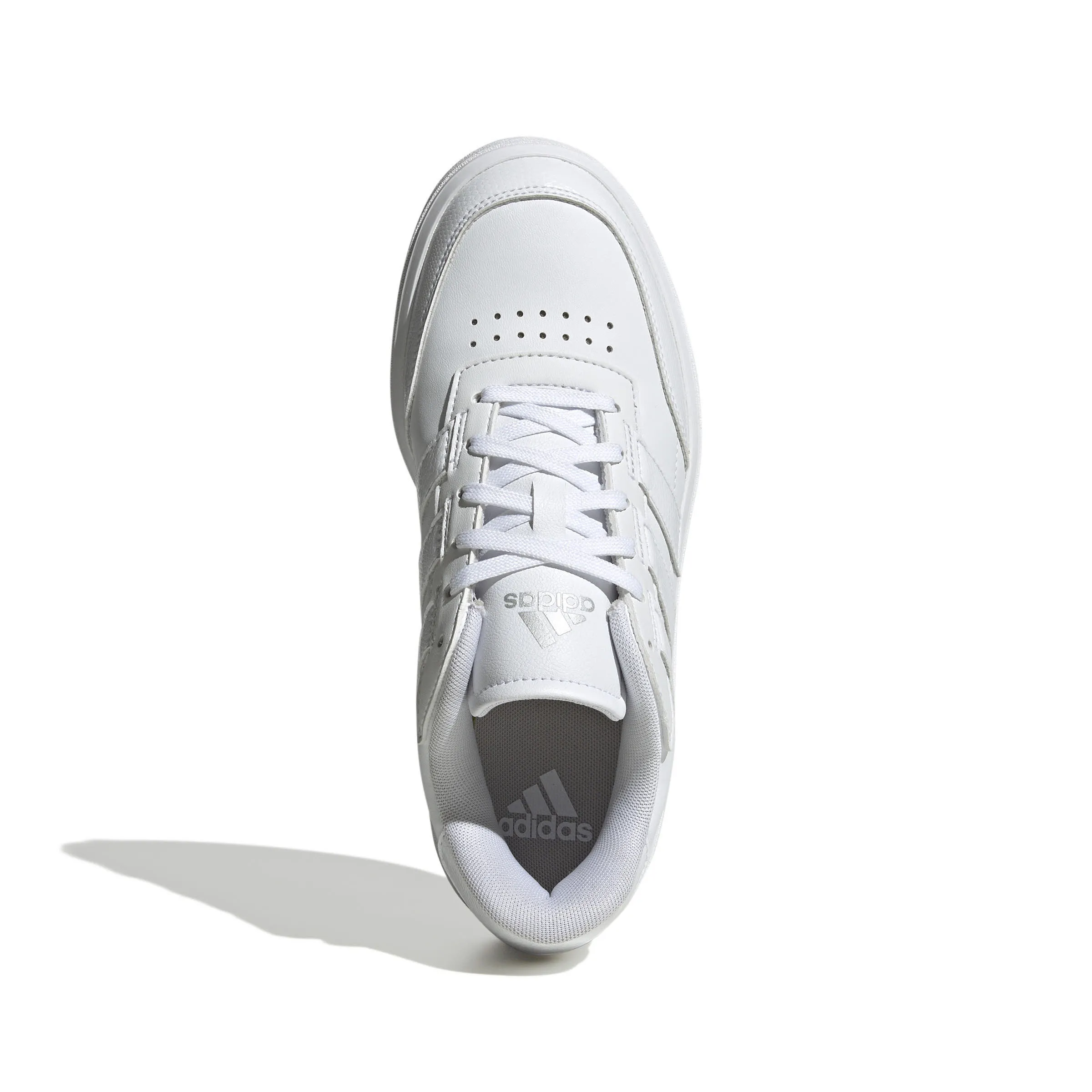 adidas Courtblock Damen Sportschuhe Alltagsschuhe weiß