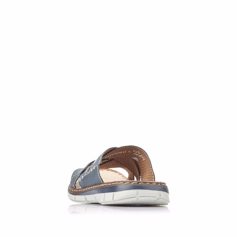 Rieker Pantolette Herren Hausschuhe blau