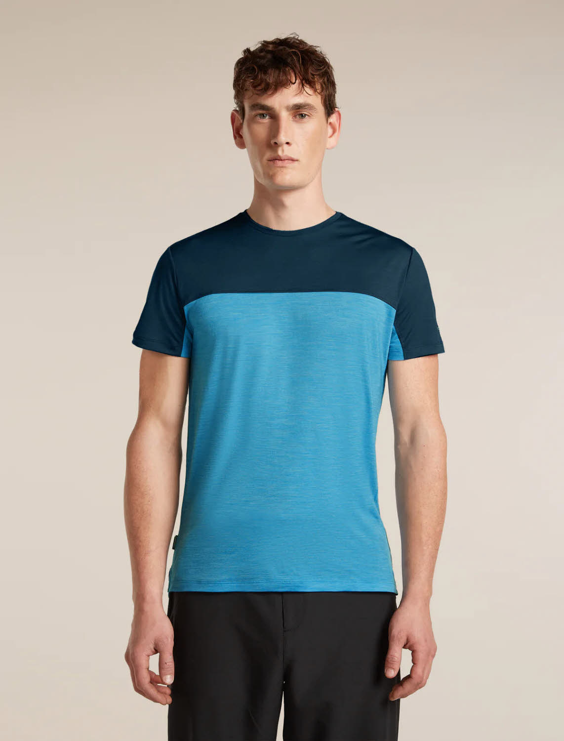 Icebreaker 125 Sphere T-Shirt Colour Block Herren Funktionsshirt blau