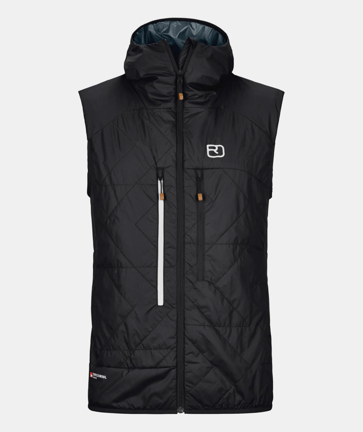 Ortovox Swisswool Piz Boe Herren Isolationsweste Wanderweste schwarz