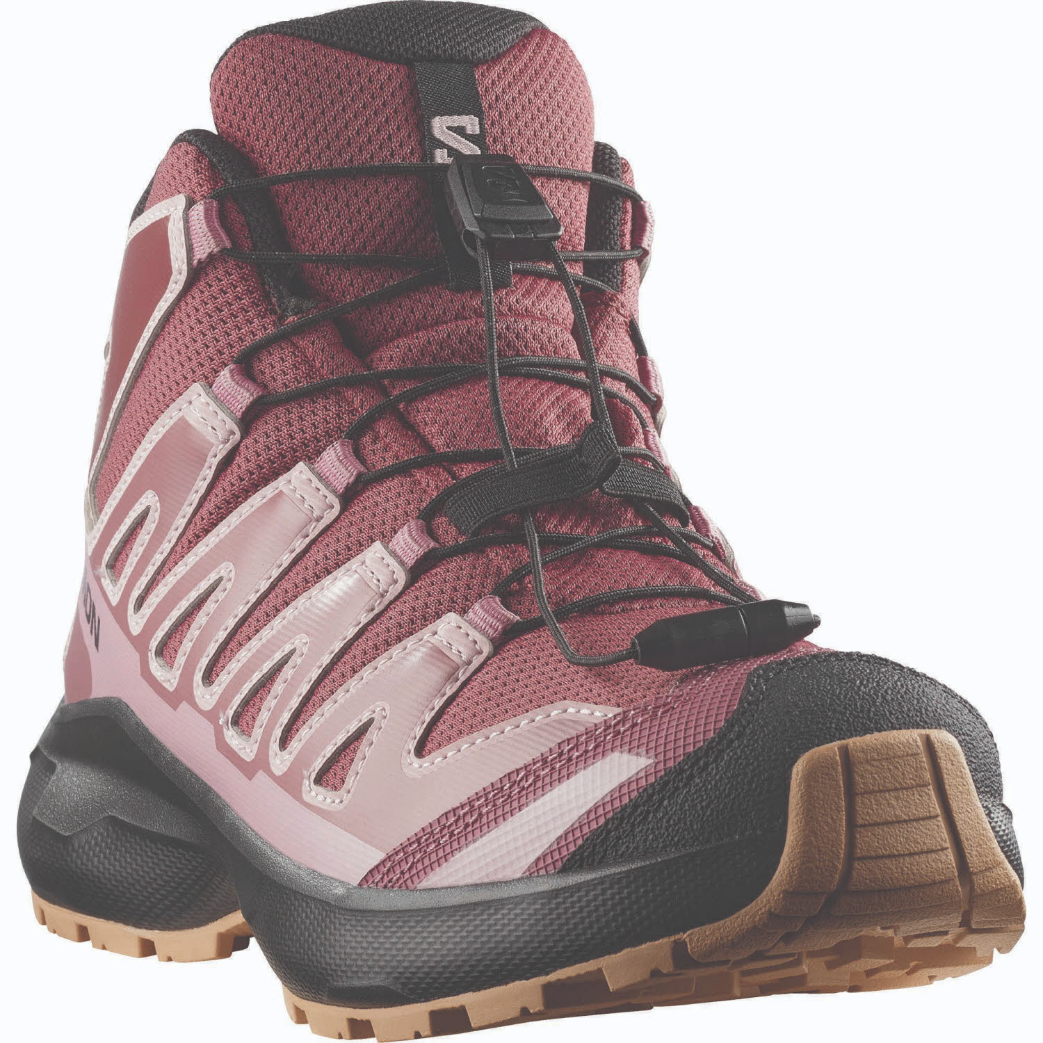 Salomon XA PRO MID Kinder Halbschuh Outdoorschuh rot
