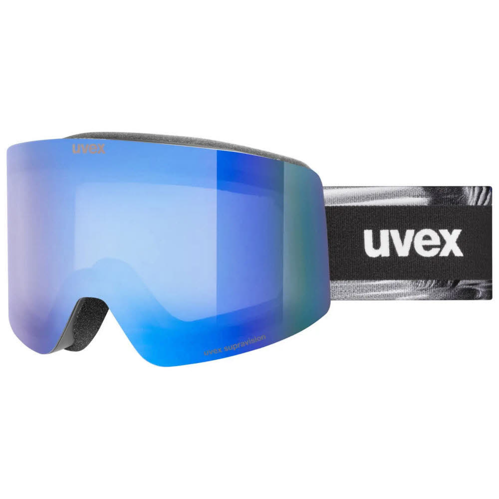 Uvex provoqe FM Unisex Skibrille Snowboardbrille blau schwarz