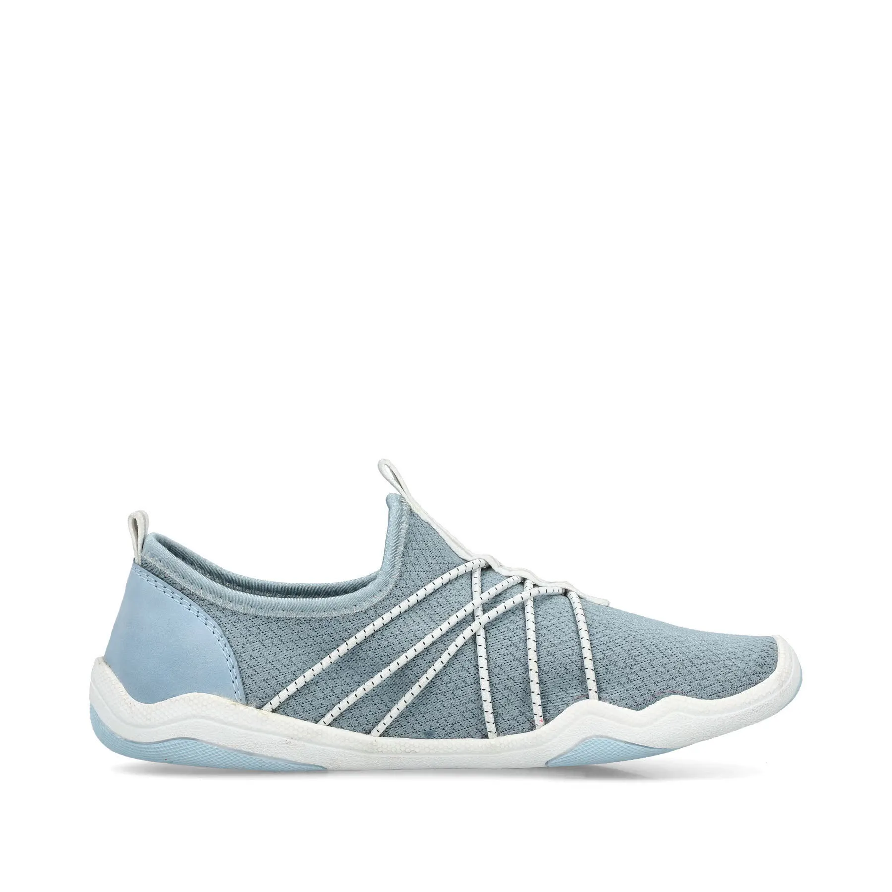 Rieker Damen Slipper Sneaker hellblau