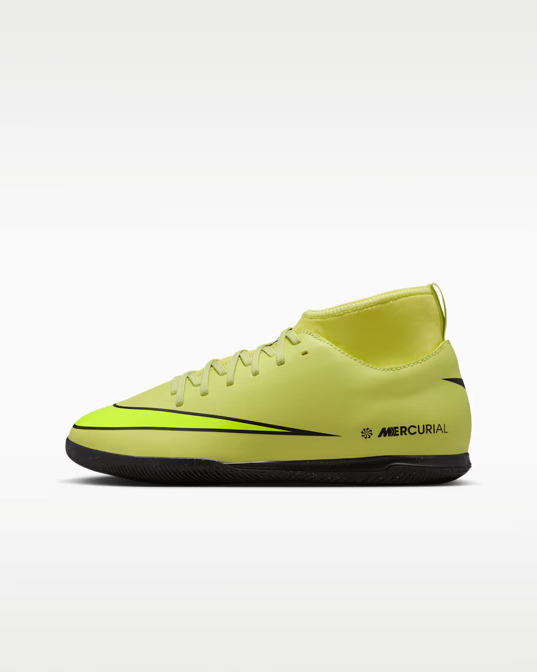 Nike Jr. Mercurial Superfly 10 Club Kinder Fußballschuhe Hallenschuhe limegrün