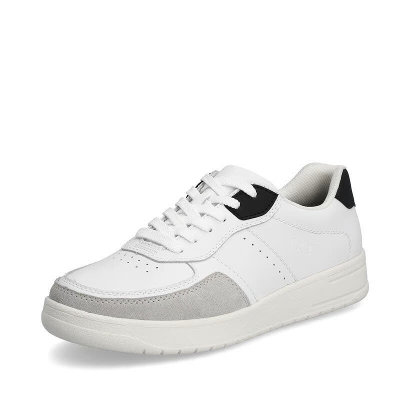 Rieker FSK Herren Halbschuhe Schnürer Sneaker weiß