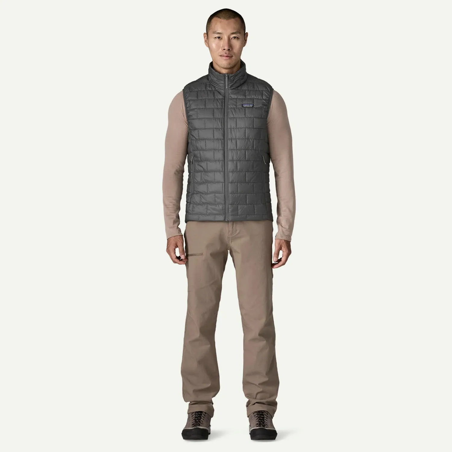 Patagonia Nano Puff Vest Herren Daunenweste ärmellos forge grey
