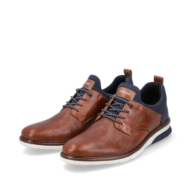 Rieker FSK Herren Halbschuhe Slipper Modeschuhe Businessschuhe braun NEU