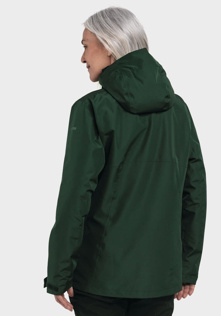 Schöffel Okere 3 in 1 Lagenjacke wasserdicht Damen grün