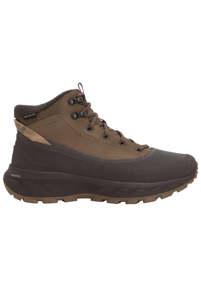 JACK WOLFSKIN WILD QUEST TEXAPORE MID M Winterstiefel Herren braun