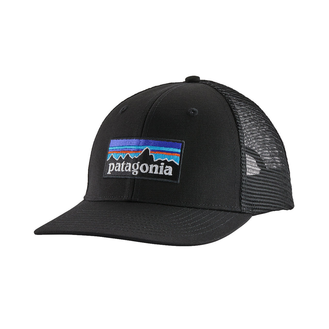 Patagonia P-6 Logo Trucker Hat Unisex Kappe Cap schwarz