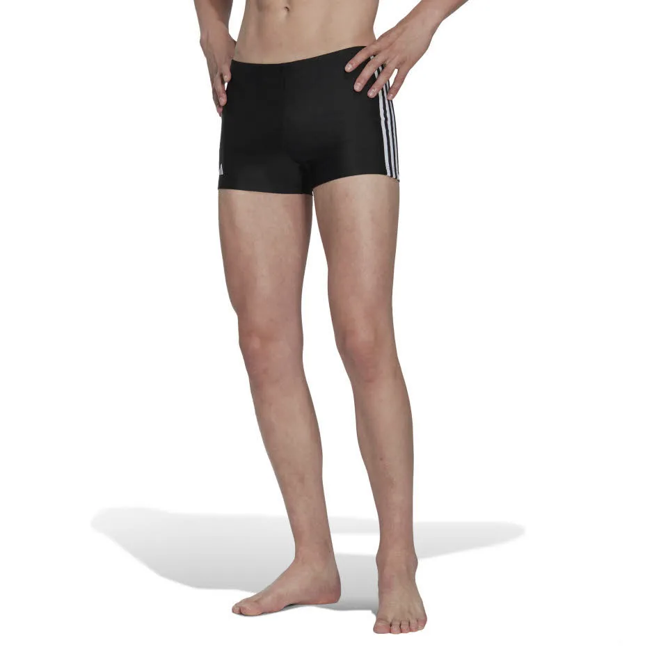 adidas Classic 3-Streifen Herren Boxer-Badehose Badeshorts Schwimmhose schwarz/weiß