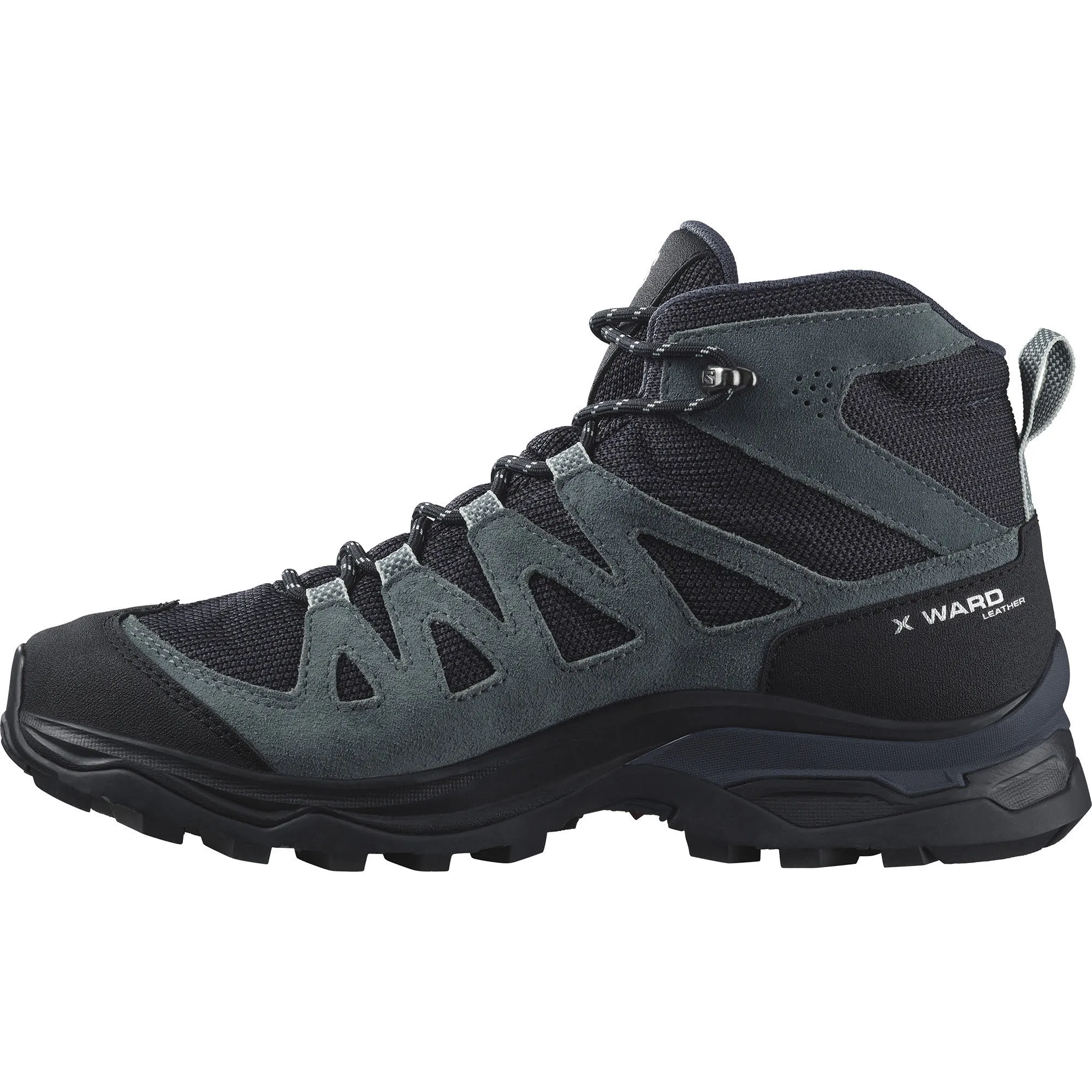 Salomon X Ward Leather MId GTX Damen Trekkingschuh Schwarz