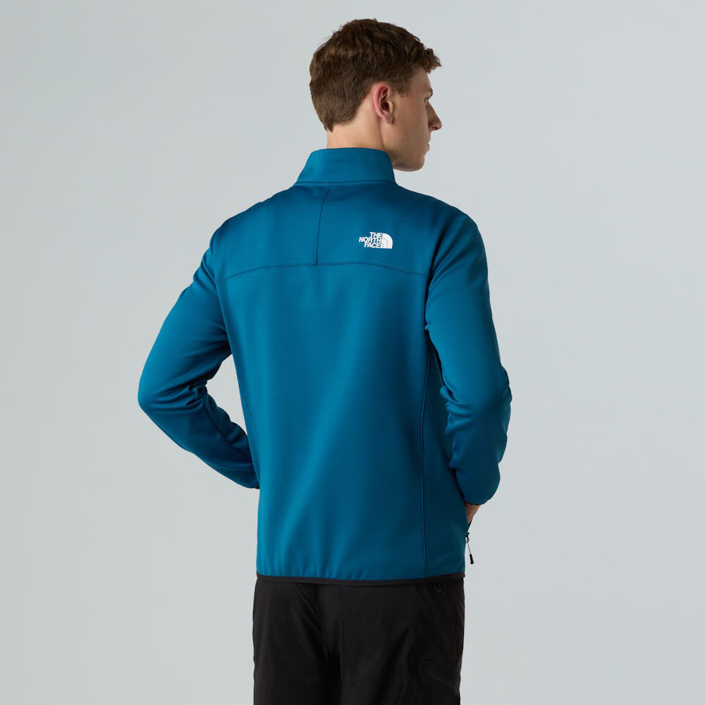 The North Face Crest Fleece Herren Fleecejacke Skirolli blau Bild 4 The North Face Crest Fleece Herren Fleecejacke Skirolli blau