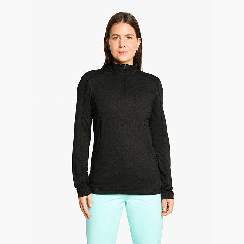 Ziener JENITA-Z midlayer lady Damen Skirolli Funktionsshirt schwarz