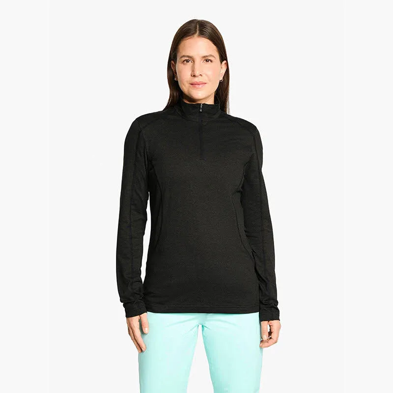 Ziener JENITA-Z midlayer lady Damen Skirolli Funktionsshirt schwarz