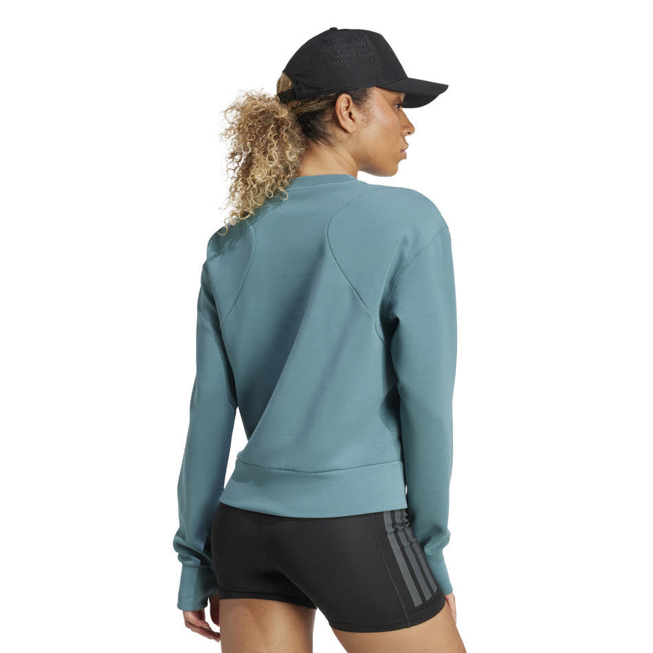 adidas Designed-for-Training Warm-Up Sweatshirt Damen Fitness Sweat blau