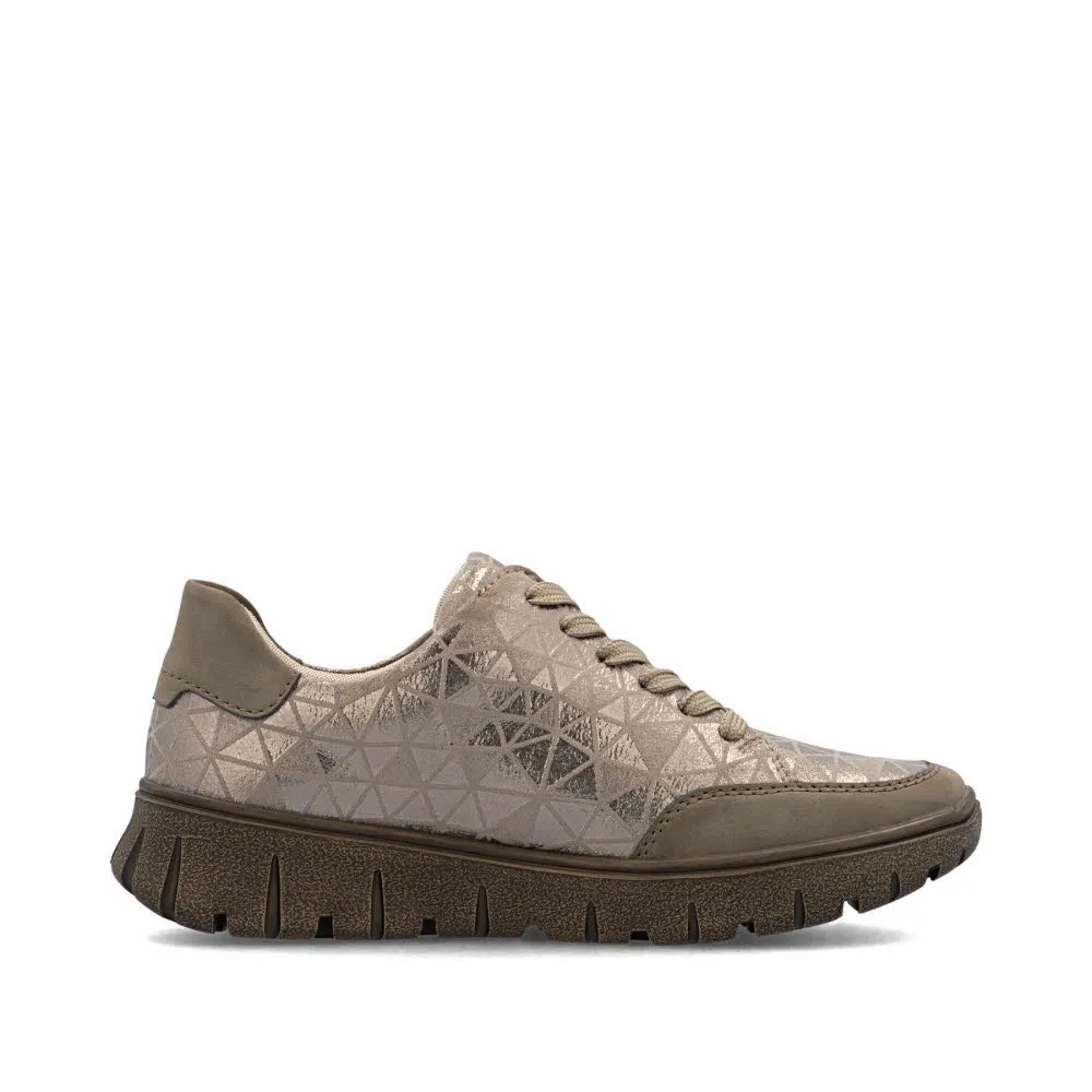 Rieker HWK Damen Halbschuhe Sneaker Low modisch beige