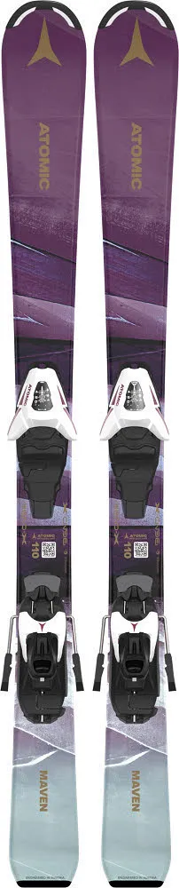 Atomic MAVEN GIRL (100-120) + C5 GW Mädchen Ski Alpin 24/25 lila