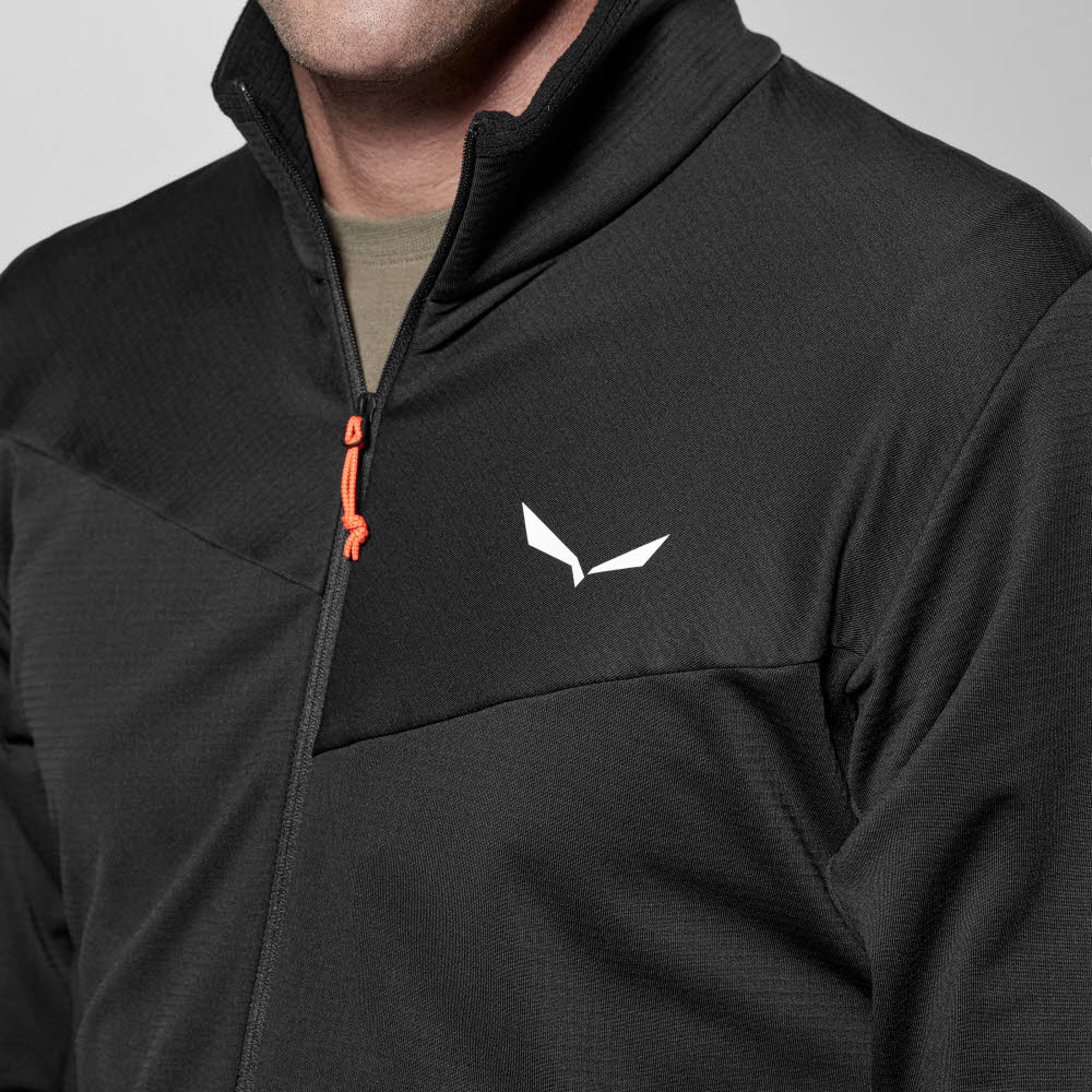 SALEWA Puez Cammino Polarlte Half Zip Fleecepullover Herren schwarz
