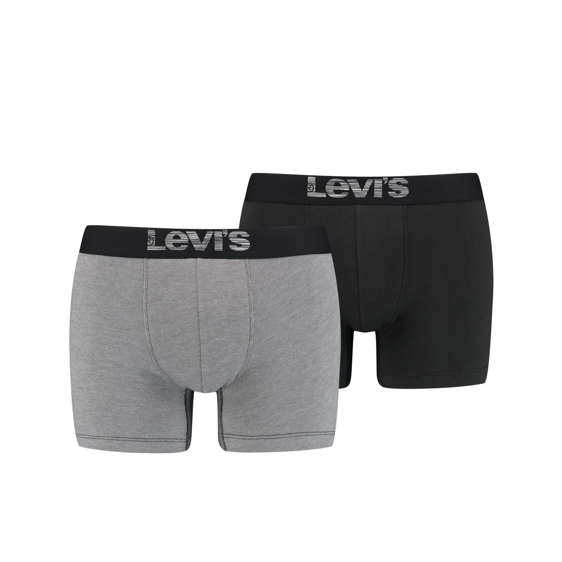 Levis Boxer Brief Herrn Boxershorts 2 Stück grau/schwarz