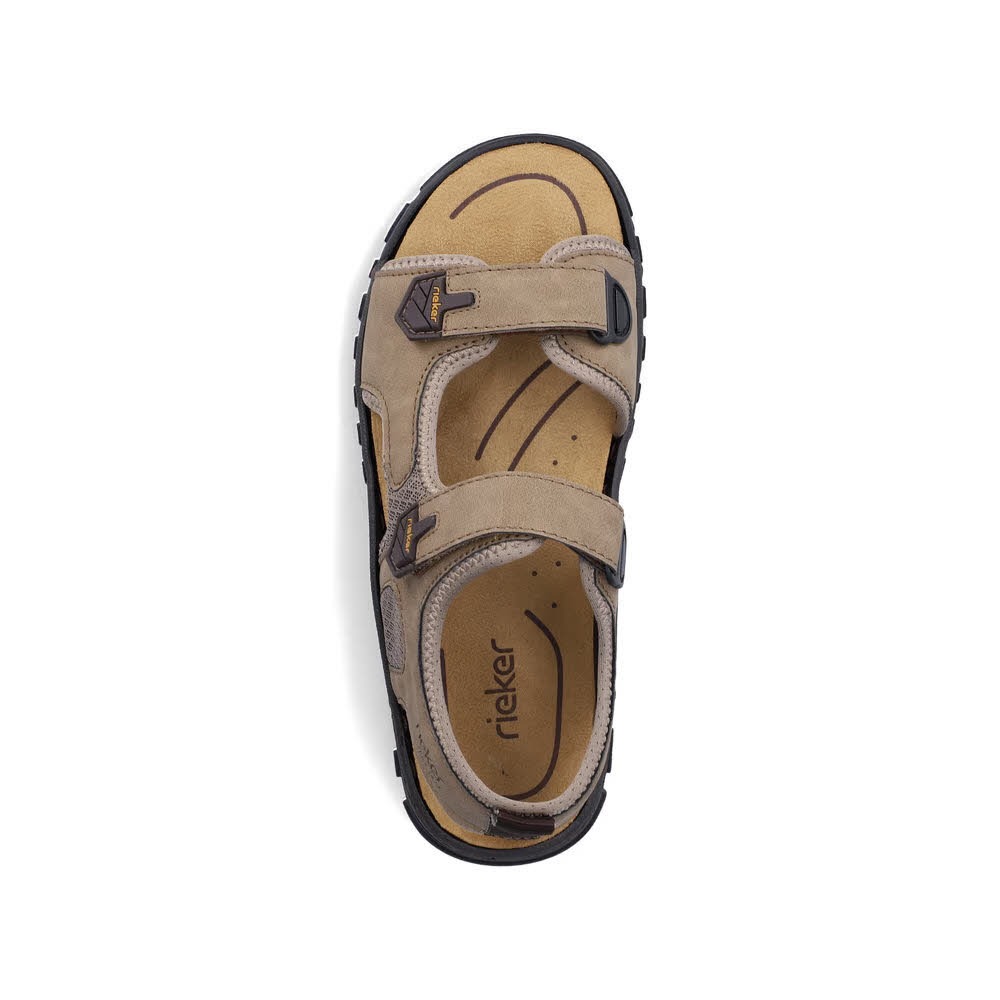 Rieker FSK Herren Sandalen Trekkingsandalen beige