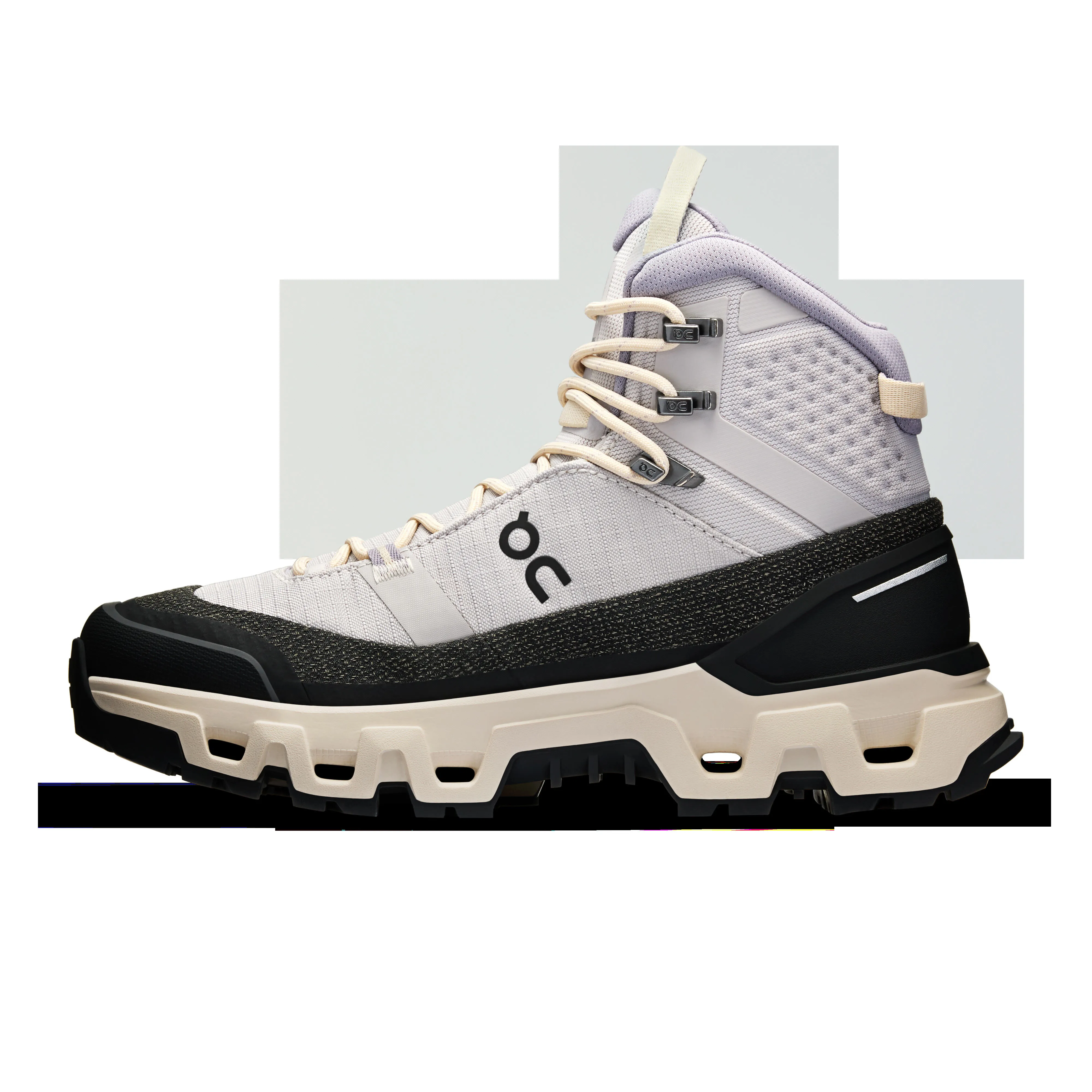 ON Cloudrock Trek WP Trekkingschuhe Wanderschuhe Damen silber weiß