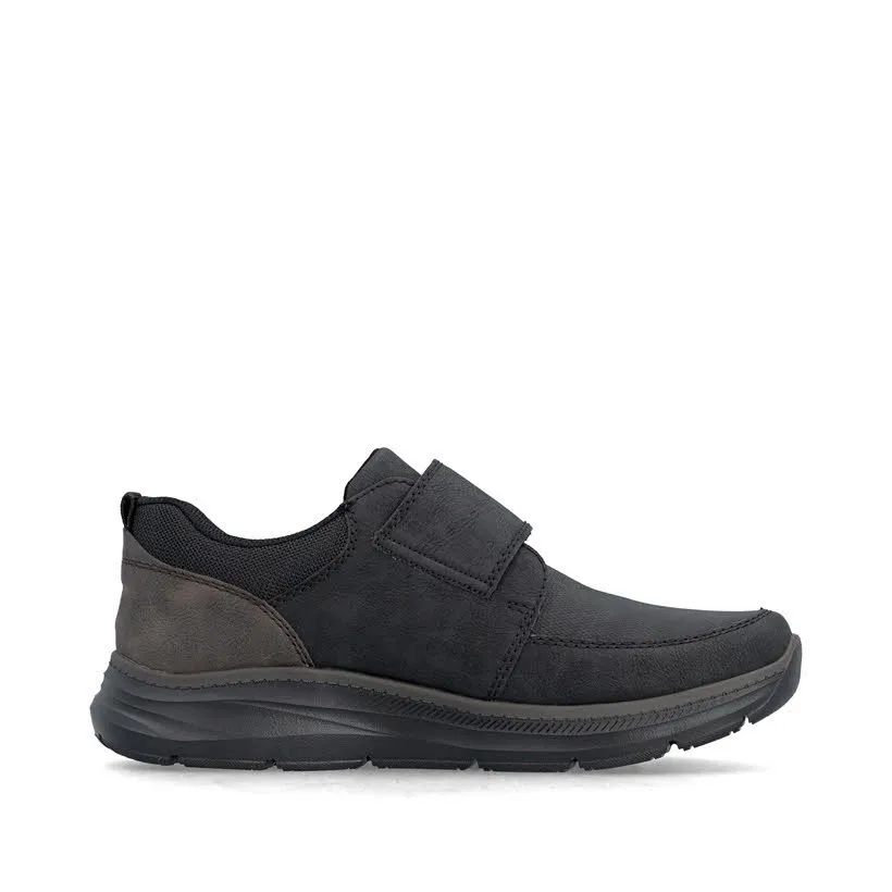 Rieker Slipper Kletter Freizeitschuh Herren schwarz