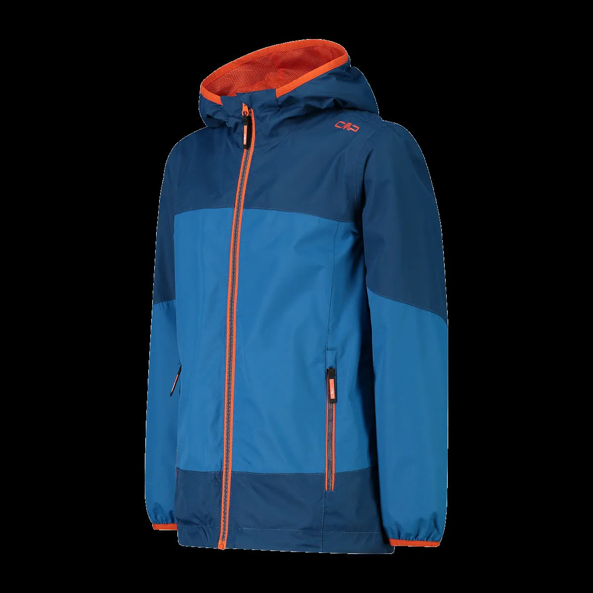 CMP Kinder Jungen Kapuzenjacke Regenjacke blau orange